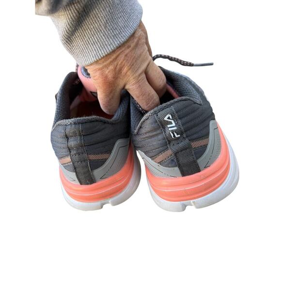 Fila Gray with coral Cool Max, women's size 9 - Picture 7 of 8